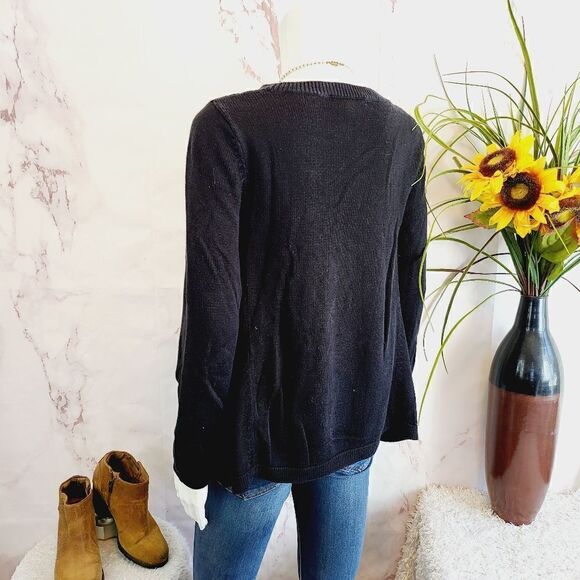 Ralph Lauren black cotton blend sweater - Picture 6 of 7